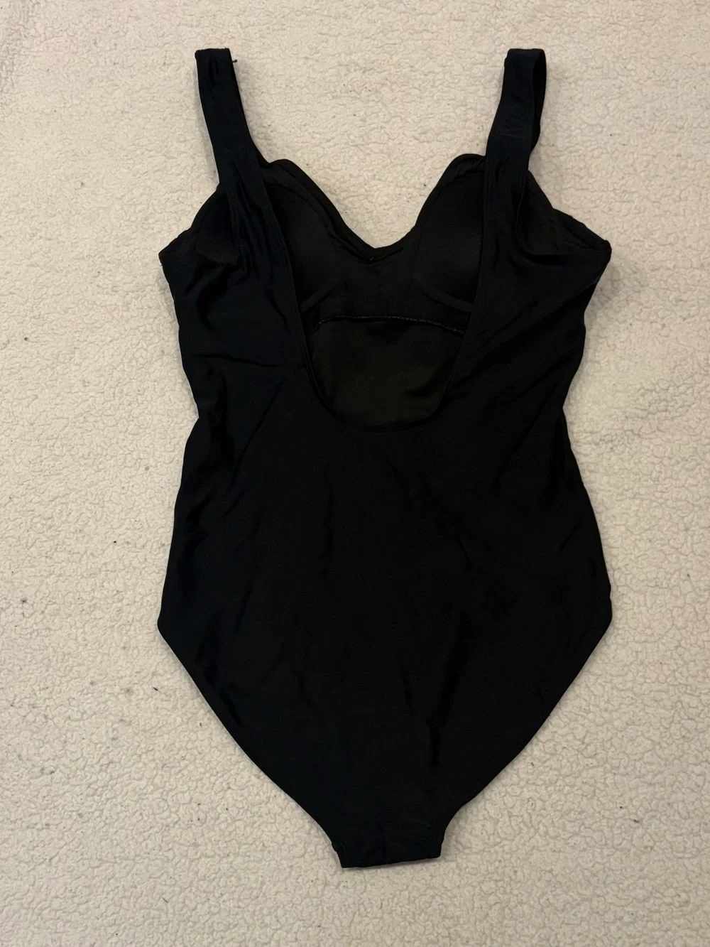 H2O Colours Black Ruched One-Piece Swimsuit (Size S)